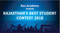 Rajasthan Best Student Contest (IBSC) 2018 - Rao IIT Academy